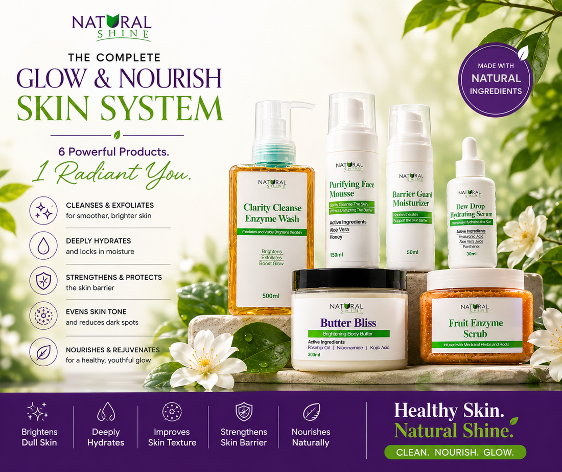 Natural Shines Bright Tone Glow Routine