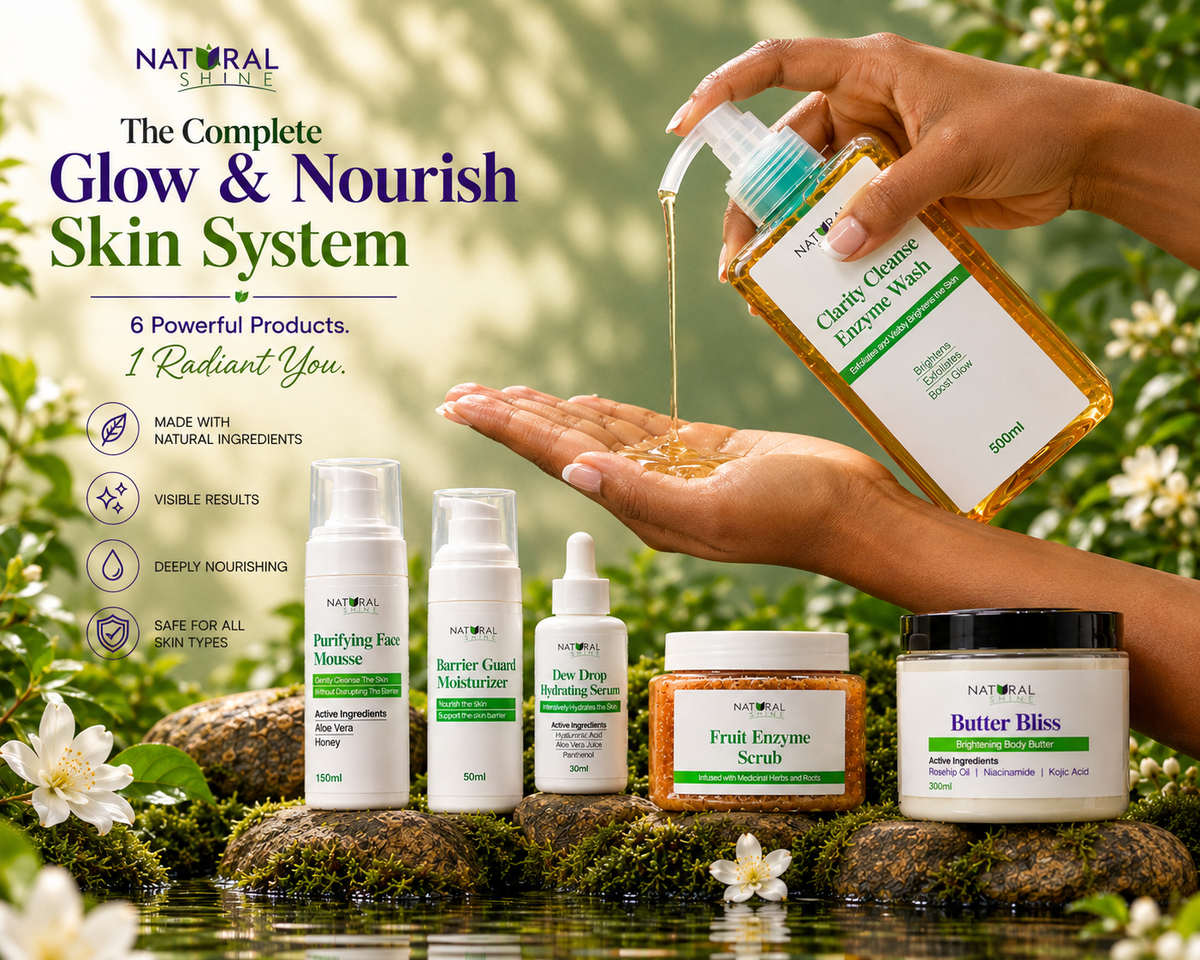 Natural Shines Bright Tone Glow Routine