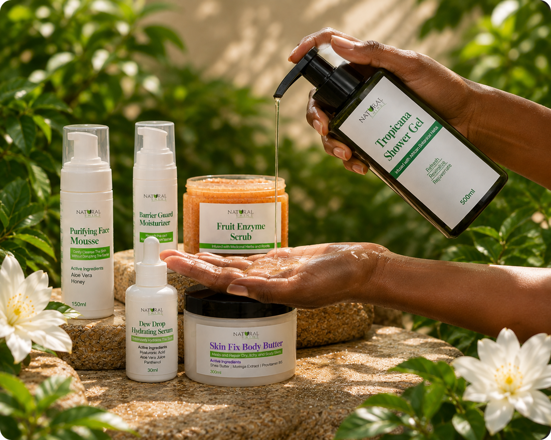 Natural Shines Deep Tone Glow Routine