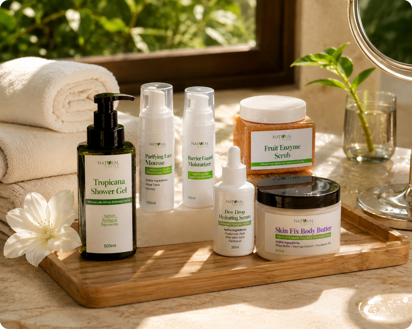 Natural Shines Deep Tone Glow Routine